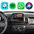 Kit Central Multimidia 1 Din Android Fiat Mobi 2017-2022 2/32GB GPS WiFi CarPlay + Câmera de Ré - Imagem 2