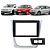 MOLDURA PAINEL GOL G5 08/12 7 E 9 POL C/MOLD 2 FUROS CENTRAL - Imagem 1