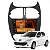 Kit Multimidia Android 2-64GB 7pol Peugeot 206 00-10 Wifi + Câmera De Ré - Imagem 3