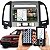 Kit Multimídia MP5 Botão 7pol Santa Fé 2006-2012 Carplay LCD - Imagem 1