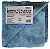 Toalha de Microfibra Super Macia Coral Fleece 40x40cm 550Gsm Azul Sem Borda - Imagem 1