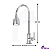 Torneira Gourmet Flexível Bancada Luxo 1/4v COD-1150-8 - Imagem 4