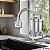 Torneira De Cozinha Gourmet Filtro Flexível Bancada Metal Inox 2 Jatos - Imagem 2