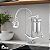 Torneira Gourmet Filtro Flexível  Bancada Inox COD-1139-8 - Imagem 2