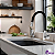 Torneira Cozinha Flexível Luxo 1/4 Cor Preta Parede COD-1140-8 - Imagem 6