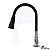 Torneira Para Cozinha De Bancada Mesa Pia Flexível Área Gourmet Preta 1/4 De Volta - Imagem 8