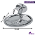 Kit Para Banheiro Acessórios de Metal Aço Inox 5 Peças COMPLETO - Imagem 7