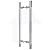 Puxador Para Porta Alumínio Tubular Escovado Tamanho 60cm COD-116-60 - Imagem 5