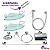 Kit banheiro completo 1 kit banheiro + 2 porta shampo canto + 1 ducha higienica - Imagem 1