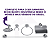 Kit Acessórios Para Banheiro Aço Inox 6 Peças Com Porta Shampoo Reto - Imagem 3