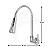 Torneira Flexível Gourmet Parede cônico Cromado 1/4v COD-1141-8 - Imagem 3