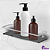 Kit 2 Porta Shampoo Reto Com Vidro Fumê - Imagem 10