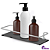 Kit 2 Porta Shampoo Reto Com Vidro Fumê - Imagem 7