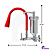 Torneira De Cozinha Com filtro Parede Cone Vermelho Flexível 2 Jatos 1/4 De Volta - Imagem 2