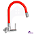 Torneira De Cozinha Slim Flexível Parede Vermelha 1/4 De Volta - Imagem 7