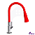 Torneira Para Cozinha De Bancada Mesa Pia Flexível Área Gourmet Vermelha 1/4 De Volta - Imagem 7