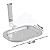 Kit Acessórios para banheiro 5 peças Quadrado Inox e alumínio cod 03 - Imagem 4