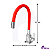 Torneira De Cozinha Slim Flexível Quadra Bancada Vermelha 1/4v - Imagem 3
