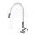 Torneira Flexível Gourmet Bancada Branca Luxo 1/4v cod 1129-8 - Imagem 1