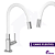 Torneira De Cozinha Flexível Slim Silicone Bancada Branca Luxo 1/4v - Imagem 4