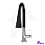 Torneira Gourmet Flexível Bancada Preto Para Cozinha 1/4v - Imagem 8