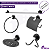 Kit Acessórios para Banheiro inox 5 peças + 2 Porta Shampoo Canto PRETO FOSCO - Imagem 6