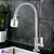 Torneira Gourmet de Cozinha Bancada Flexível 1/4 de Volta Cromada ABS COD-3027-8 - Imagem 2