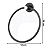 Kit Acessórios Para Banheiro Black Aço Inox 5 Peças Stander Preto Fosco - Imagem 4