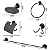 Kit Acessórios Para Banheiro Black Aço Inox 5 Peças Stander Preto Fosco - Imagem 3