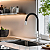 Torneira Gourmet de Cozinha Bancada Flexível Mesa Preta Black COD-1153-7 - Imagem 2