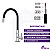 Torneira Gourmet de Cozinha Bancada Flexível Mesa Preta Black COD-1153-7 - Imagem 3