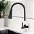 Torneira Parede Gourmet de Cozinha ABS Flexível Cone Preta 1/4v COD-3002-7 - Imagem 2