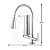 Torneira Cozinha Flexível Filtro Gourmet Cromada Bancada Tubo 2 Jatos - Imagem 3