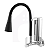 Torneira Cozinha filtro Parede Tubo Cone Preto Flexível Gourmet - Imagem 1