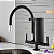 Torneira De Cozinha Filtro Bancada Slim Flexível ABS Preta Pia Mesa 1/4 De Volta - Imagem 2