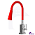 Torneira De Cozinha Gourmet Quadrada Bancada Flexível Vermelha Duplo Jato 1/4 De Volta - Imagem 1