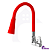 Torneira Cozinha De Parede Metal Bica Movel Gourmet Cone Flexível Colorida 1/4 Volta Vermelha - Imagem 1