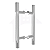 Puxador Para Porta Alumínio Tubular Escovado Tamanho 30 cm COD-116-30 - Imagem 1