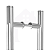Puxador Para Porta Alumínio Tubular Escovado Tamanho 30 cm COD-116-30 - Imagem 3