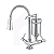 Torneira Flexível Gourmet Cromada Bancada Tubo Conic 2 Jatos COD-1133-8 - Imagem 1