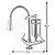 Torneira Flexível Gourmet Cromada Bancada Tubo Conic 2 Jatos COD-1133-8 - Imagem 3