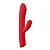 EXTASE - VIBRADOR VAI E VEM COM ESTÍMULO CLITORIANO - COR VERMELHO - Imagem 5
