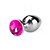 PLUG ANAL TAMANHO P - PEDRA MAGENTA - Imagem 1