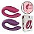 VIBRADOR DE CASAL COM CONTROLE REMOTO - COR ROXA - Imagem 1