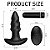 PLUG ANAL COM VIBRO RECARREGÁVEL - CONTROLE REMOTO - Imagem 6