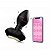 PLUG ANAL COR PRETO COM VIBRO E ROTAÇÃO - COM APP - Imagem 1