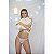 CALCINHA EM RENDA COM STRASS EM T - COR BRANCA - Imagem 2