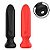 BULLET EM SILICONE COM VIBRO - COR VERMELHA - Imagem 1