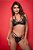 CONJUNTO COM RENDA E TULE, STRAP - COR PRETA - TAMANHO M - Imagem 3