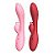 VIBRADOR DE PONTO G E CLITÓRIS - JACK RABBIT - COR VERMELHO - Imagem 1